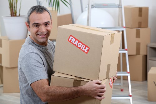 Student removals team helping with boxes in Bermondsey