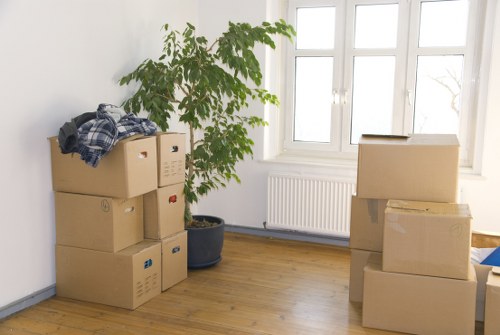Removal team loading furniture for a Bermondsey home move