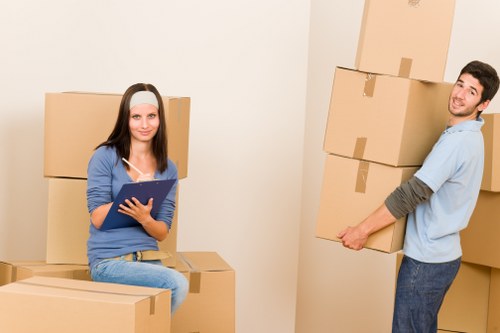 Efficient moving team handling furniture in Bermondsey