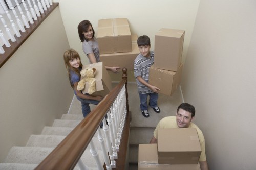 Commercial removal service preparing office furniture for relocation in Bermondsey